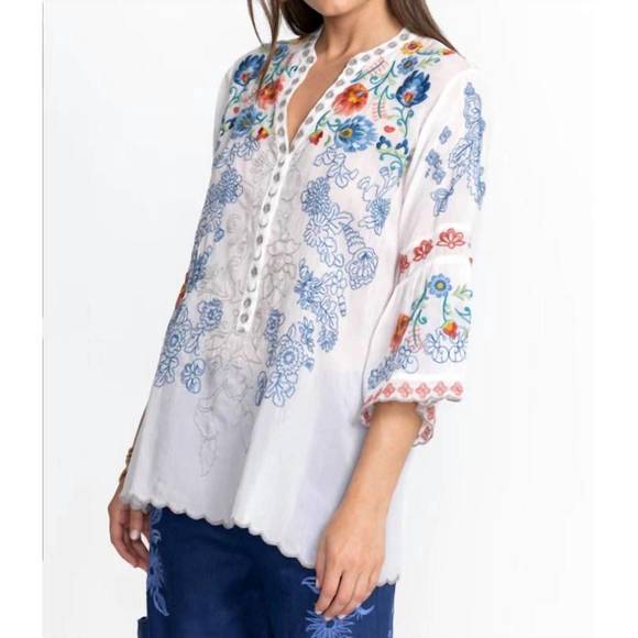 NEW JOHNNY WAS maverick blouse in white - Picture 4 of 6